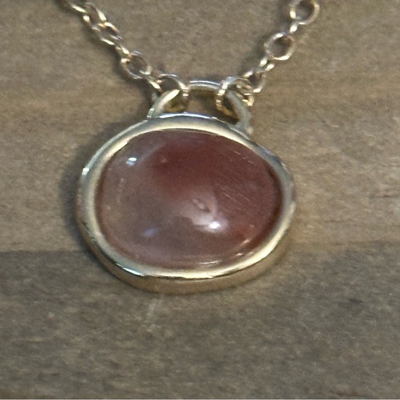 Layered double chain pendant necklace - Picture 4 of 4